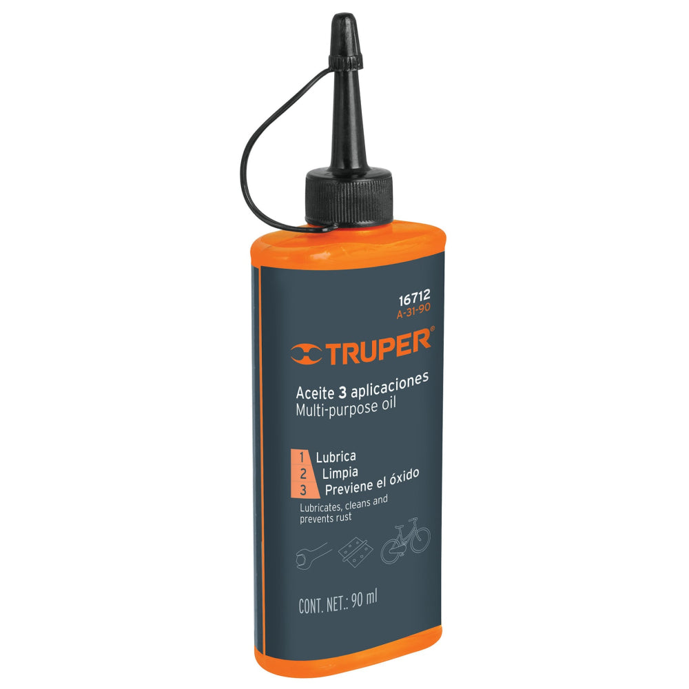 Aceite multiusos, 90ml (3oz), Truper - Cod: 16712