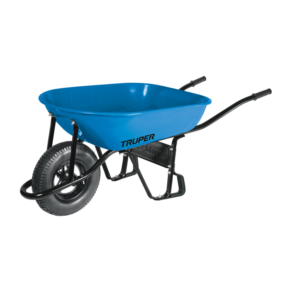 Carretilla 5.5 ft3 Neumática, bastidor tubular, Truper - Codigo: 11752