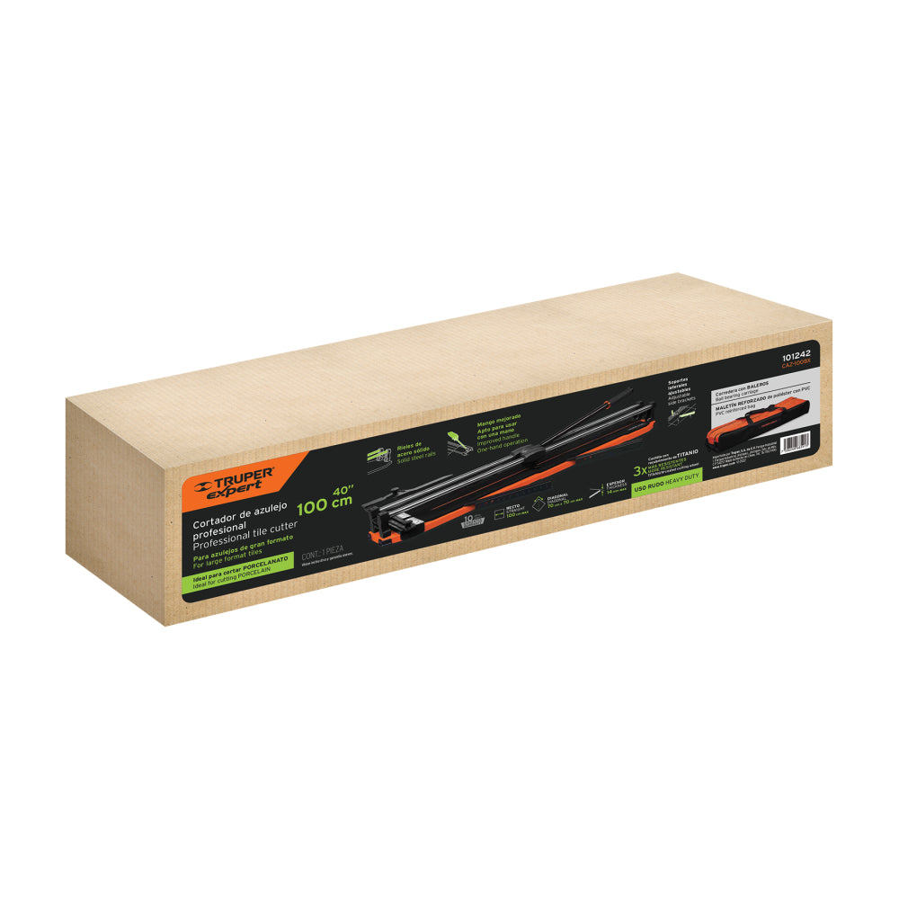 Cortador azulejo 40" (100 cm) gran formato c/maletín, Expert - CÓDIGO: 101242