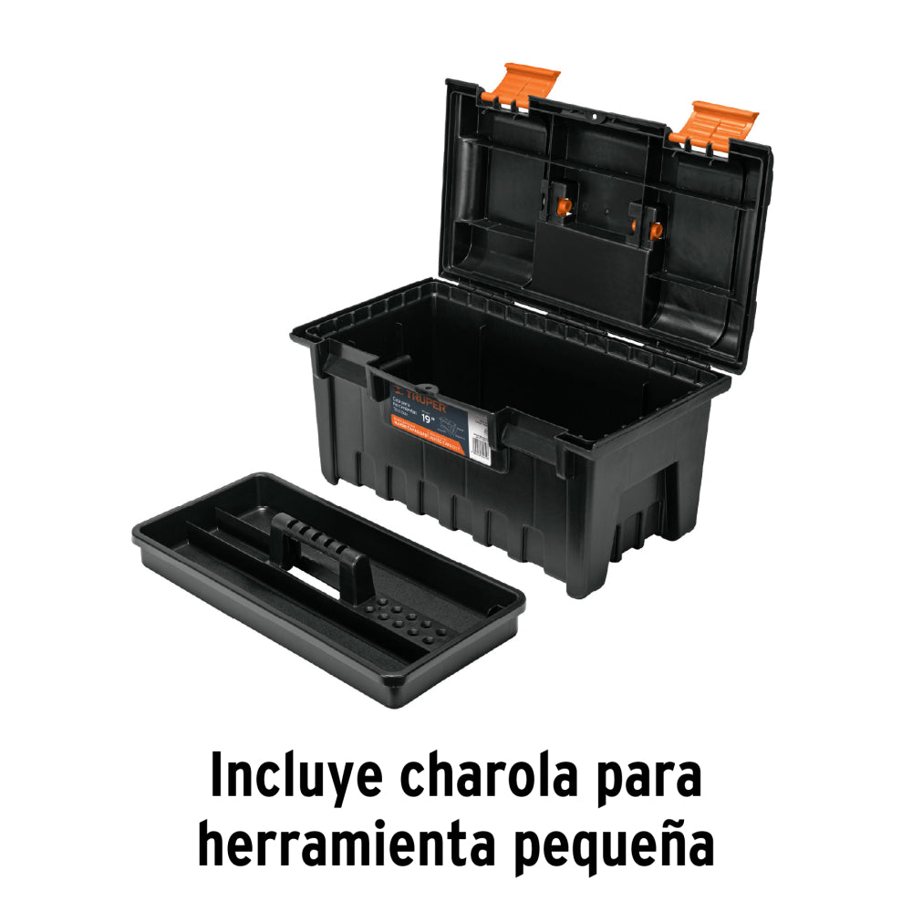 Caja para herramienta de 19" sin compartimentos, TRUPER - Cod: 19781