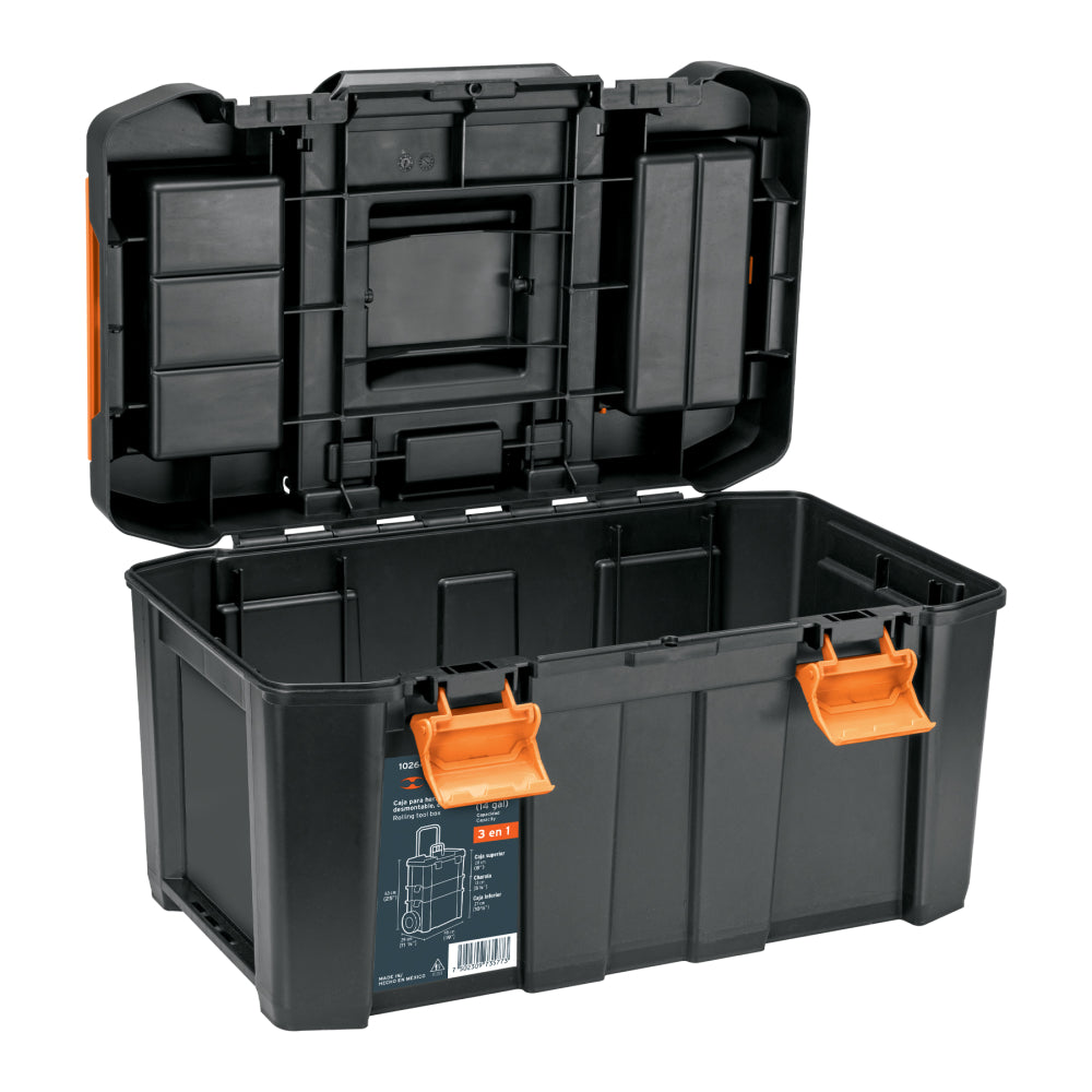 Caja para herramientas 19"x25" 3 en 1 desmontable con ruedas - CÓDIGO: 102644