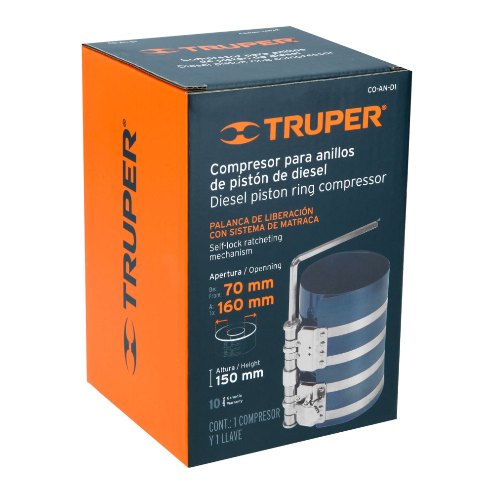 Compresor para anillos diesel, Truper - Código: 14522