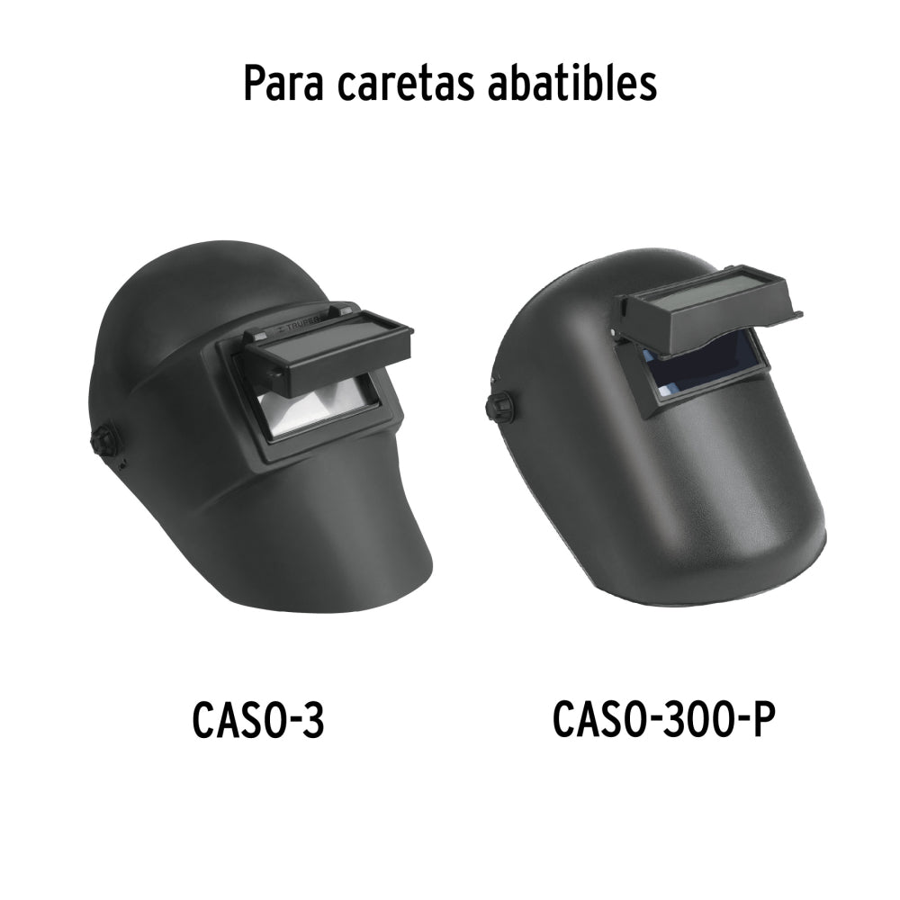 Lente para caretas de soldar Caso-300, sombra 10 Truper - Código: 14274