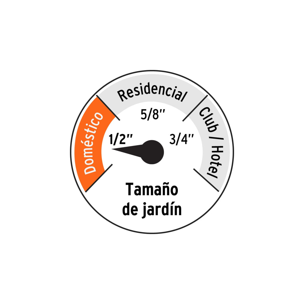 Manguera 1/2"reforzada 3 capas 20 m conexiones plásticas - Cod: 16052