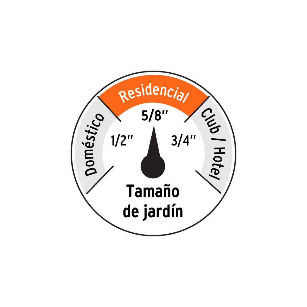 Manguera 5/8" reforzada 3 capas 25 m conexiones de metal - Cod: 16038