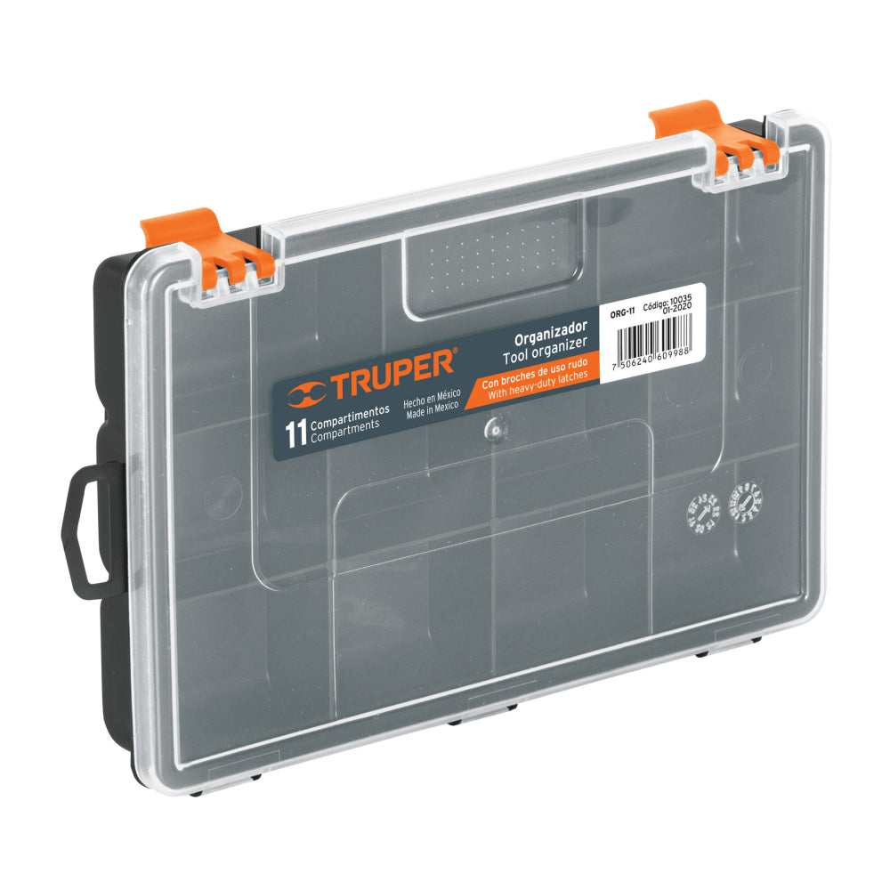 Organizador 9" con 11 compartimentos, Truper - Código: 10035