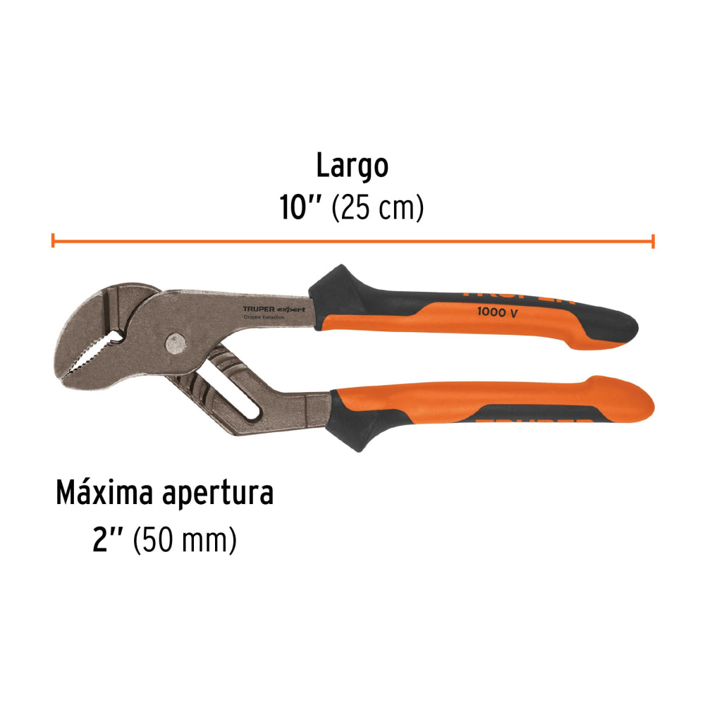 Pinzas de extensión 10" mango Comfort Grip, Truper Expert