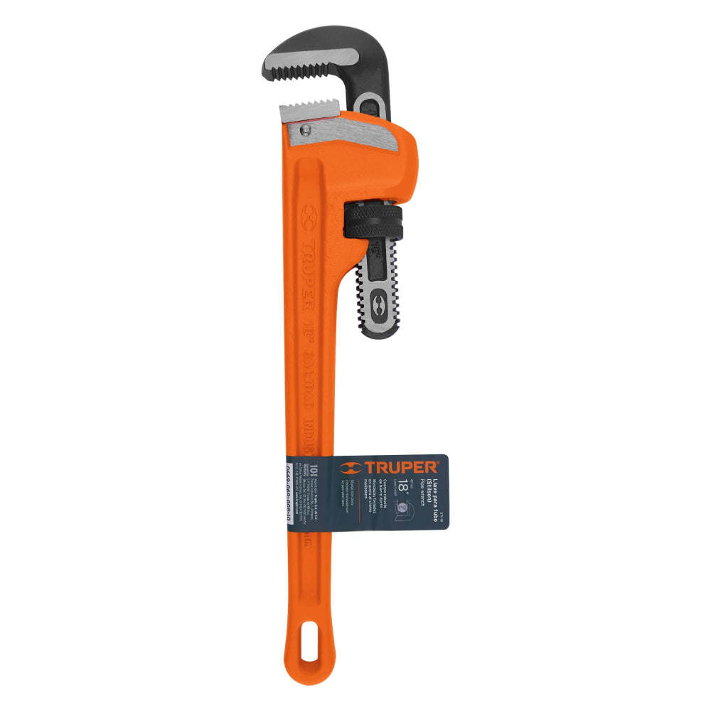 Llave stilson 18" cuerpo robusto de hierro dúctil, Truper - Cod: 15839