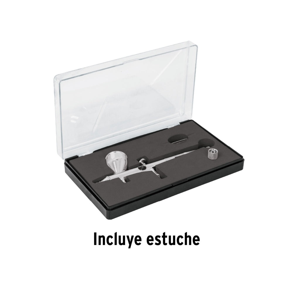 Pistola aerográfica de gravedad con vaso fijo, Truper - Cod: 16020