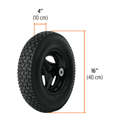 Carretilla 5.5 ft3 Neumática, bastidor tubular, Truper - Codigo: 11752