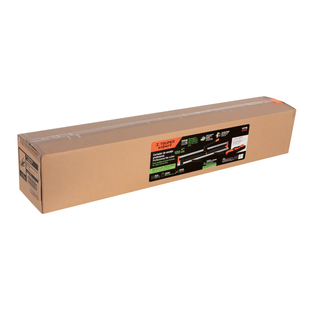 Cortador azulejo 47" (120 cm) gran formato maletín, Truper Expert