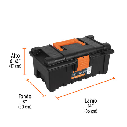 Caja para herramienta de 14" sin compartimentos, TRUPER - 19854