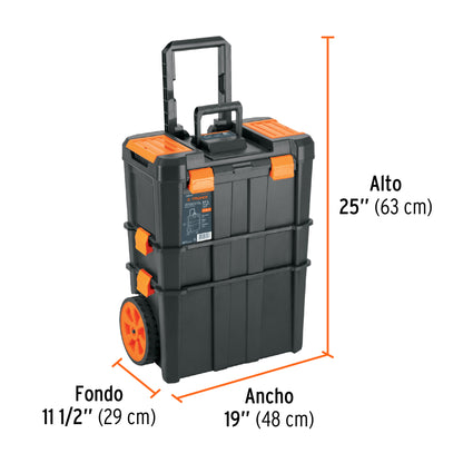 Caja para herramientas 19"x25" 3 en 1 desmontable con ruedas - CÓDIGO: 102644