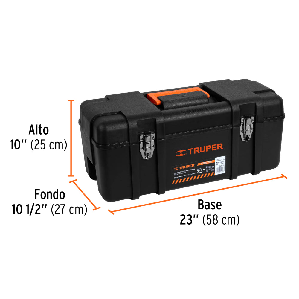 Caja para herramienta de 23" industrial, broches metálicos - Código: 11506
