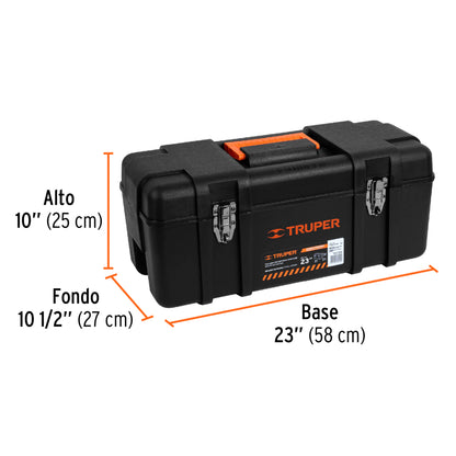Caja para herramienta de 23" industrial, broches metálicos - Código: 11506