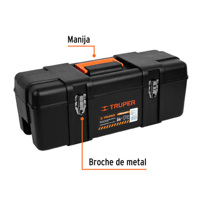 Caja para herramienta de 26" industrial, broches metálicos - CÓDIGO: 19882