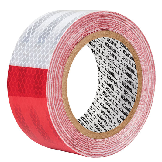 Rollo de 9 m x 2" de cinta reflejante de PVC, Truper - CÓDIGO: 101683