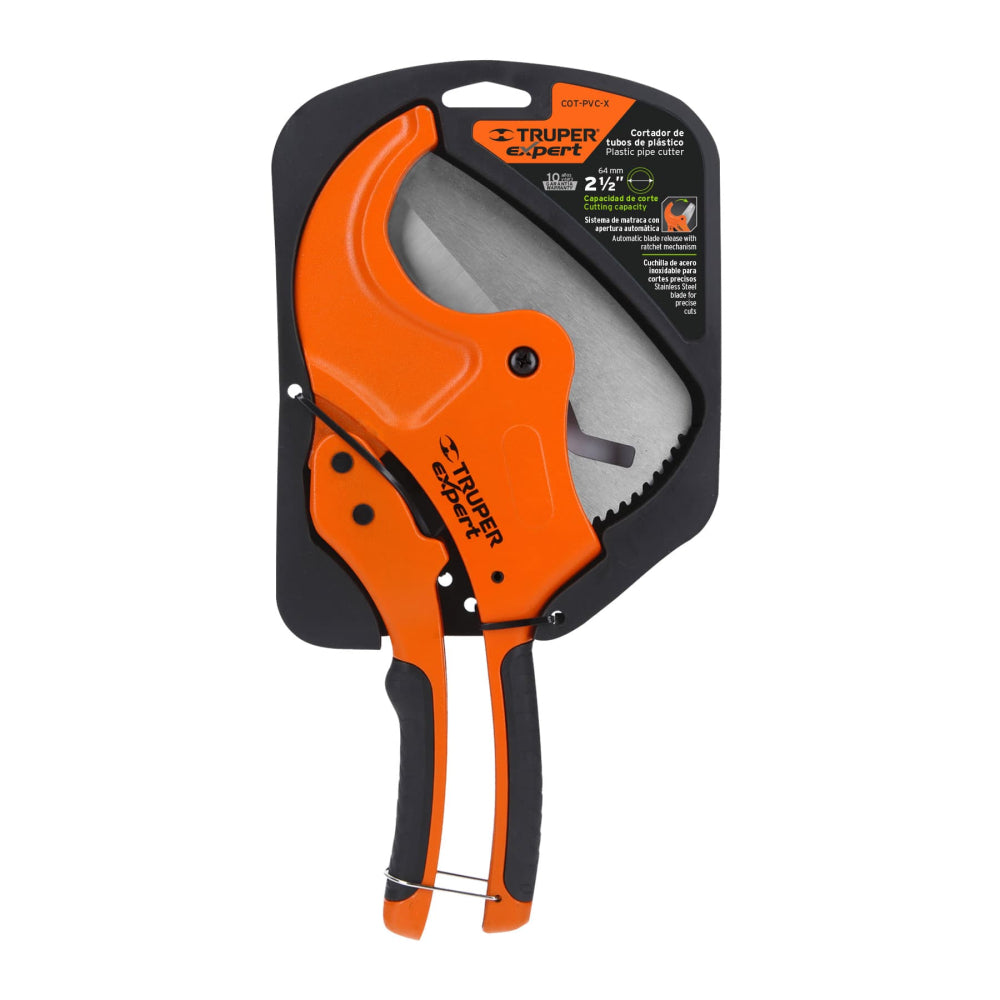 Cortador profesional tubo de plástico, corte 2-1/2", EXPERT