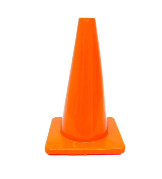 Cono de seguridad  hecho en PVC color naranja - Segpro
