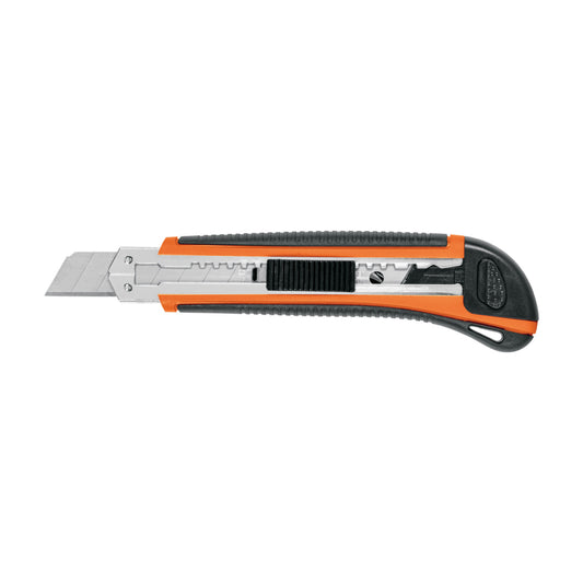 Cutter 18 mm profesional con alma metálica y grip, Truper - Cod: 16977