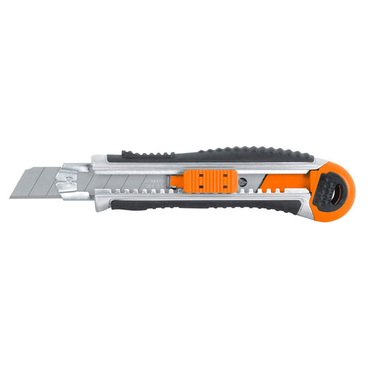 Cutter 18 mm trabajo pesado c/alma metálica y grip, Expert - Cod: 16976
