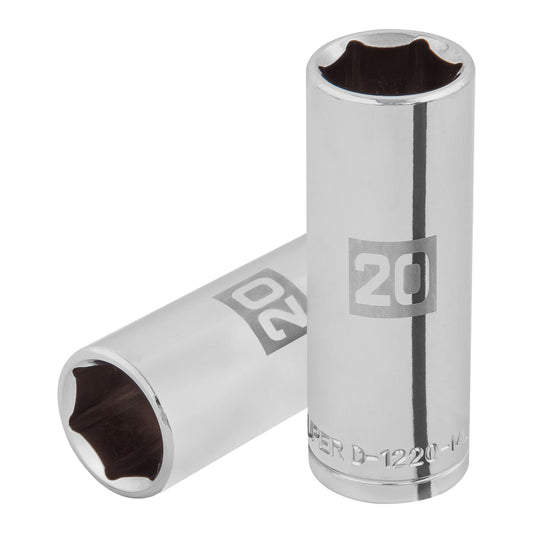 Dado largo de 20 mm, 6 puntas, cuadro 1/2", Truper - CÓDIGO: 101008