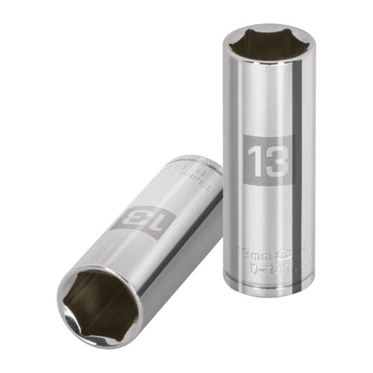 Dado largo de 13 mm, 6 puntas, cuadro 1/4", Truper - CÓDIGO: 13207