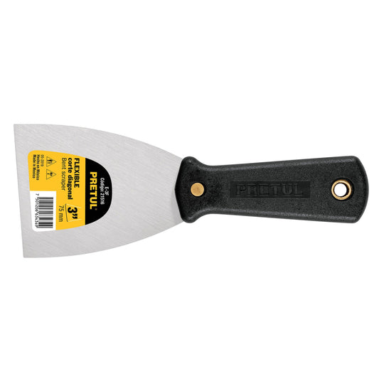 Espátula flexible 3" con mango de plástico, Pretul - CÓDIGO: 21516