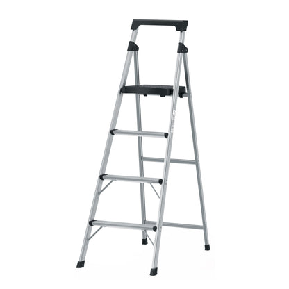 Escalera tubular plegable, 4 peldaños, aluminio, Truper - Cod: 16765