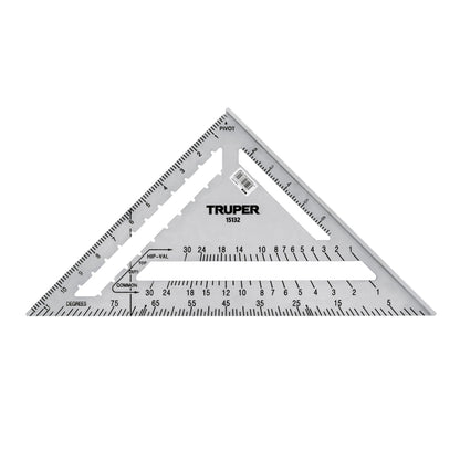 Escuadra 12" de aluminio para muros de yeso, Truper - Código: 15132