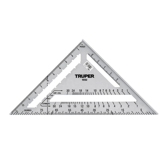 Escuadra 12" de aluminio para muros de yeso, Truper - Código: 15132