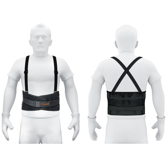 Faja lumbar con tercer cinturón, talla G, Truper - Código: 14217