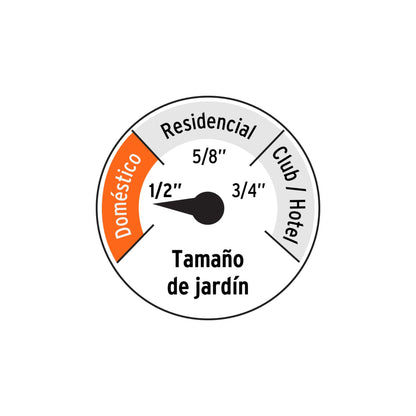 Manguera 1/2"reforzada 3 capas 20 m conexiones plásticas - Cod: 16052