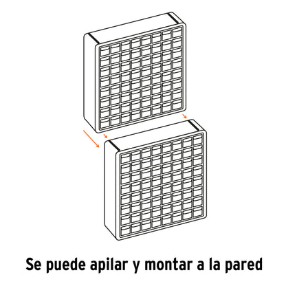 Organizador con 16 gavetas, Truper - Código: 11851