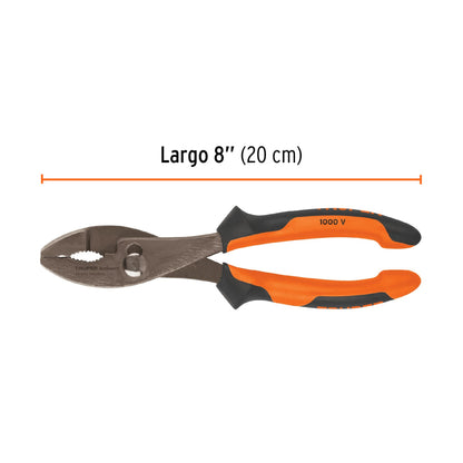 Pinzas de chofer 8" mango Comfort Grip, Truper Expert