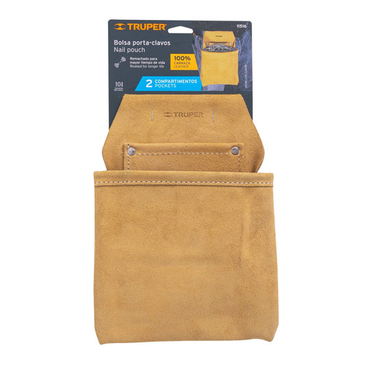 Porta herramientas de clavos con 2 compartimentos, Truper - Codigo: 11516