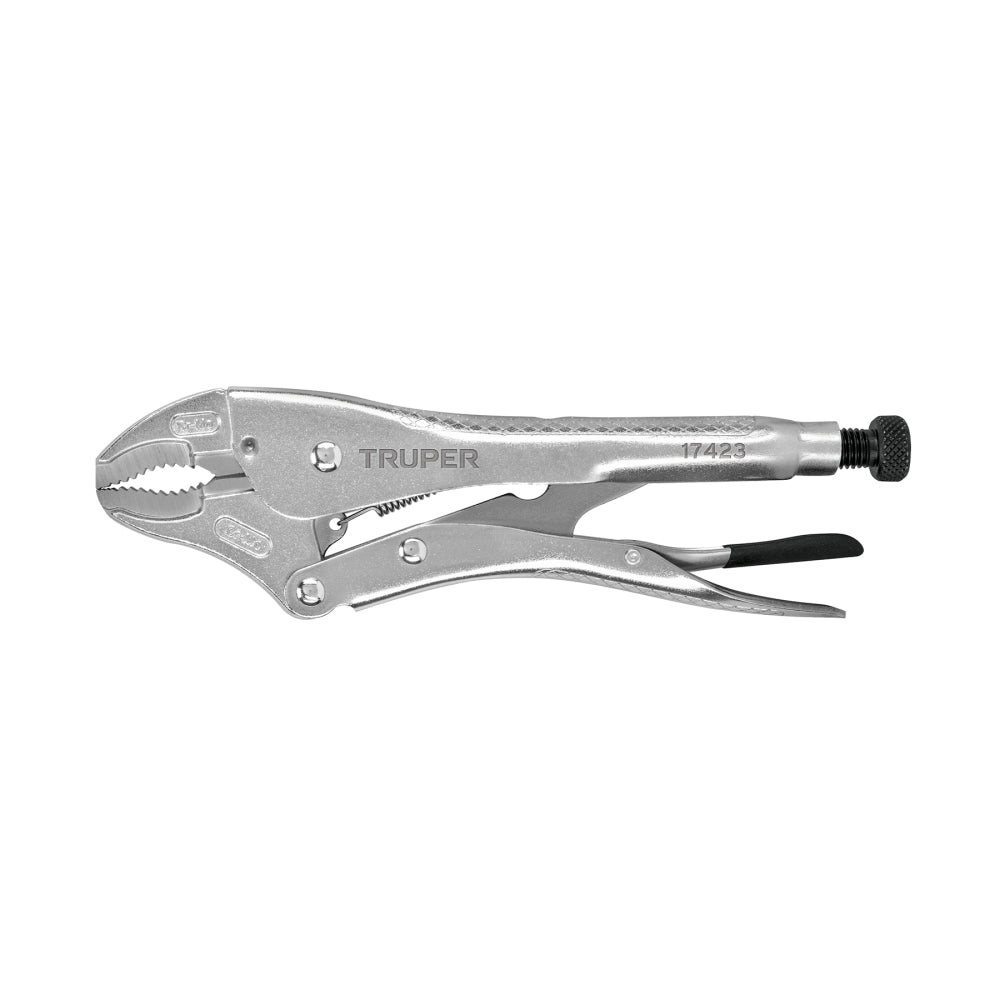 Pinza de presión 10" mordaza curva, Truper - Cod: 17423