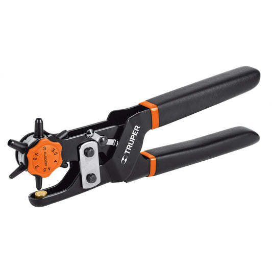 Pinza sacabocados 9" mango de PVC, Truper - Cod: 17340