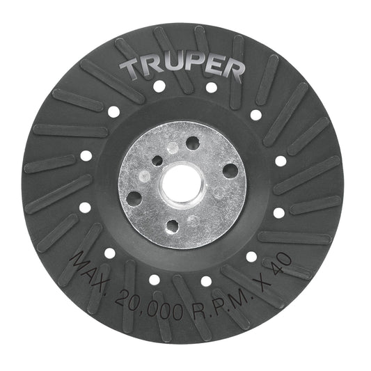 Respaldo para discos de lija 4-1/2", eje 5/8, TRUPER - Cod: 17273