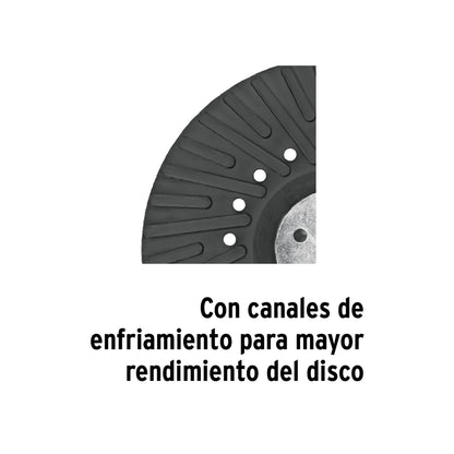 Respaldo para discos de lija 4-1/2", eje 5/8, TRUPER - Cod: 17273