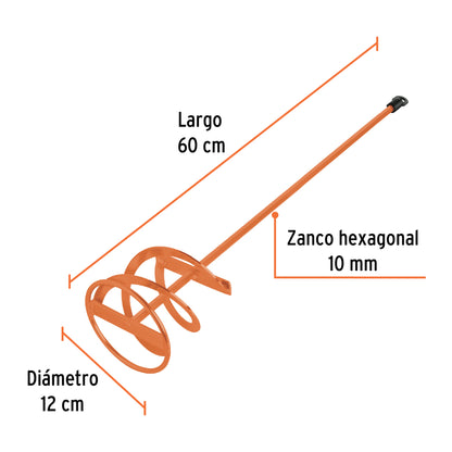 Revolvedor de pintura, 120mm de diámetro, TRUPER - CÓDIGO: 102461