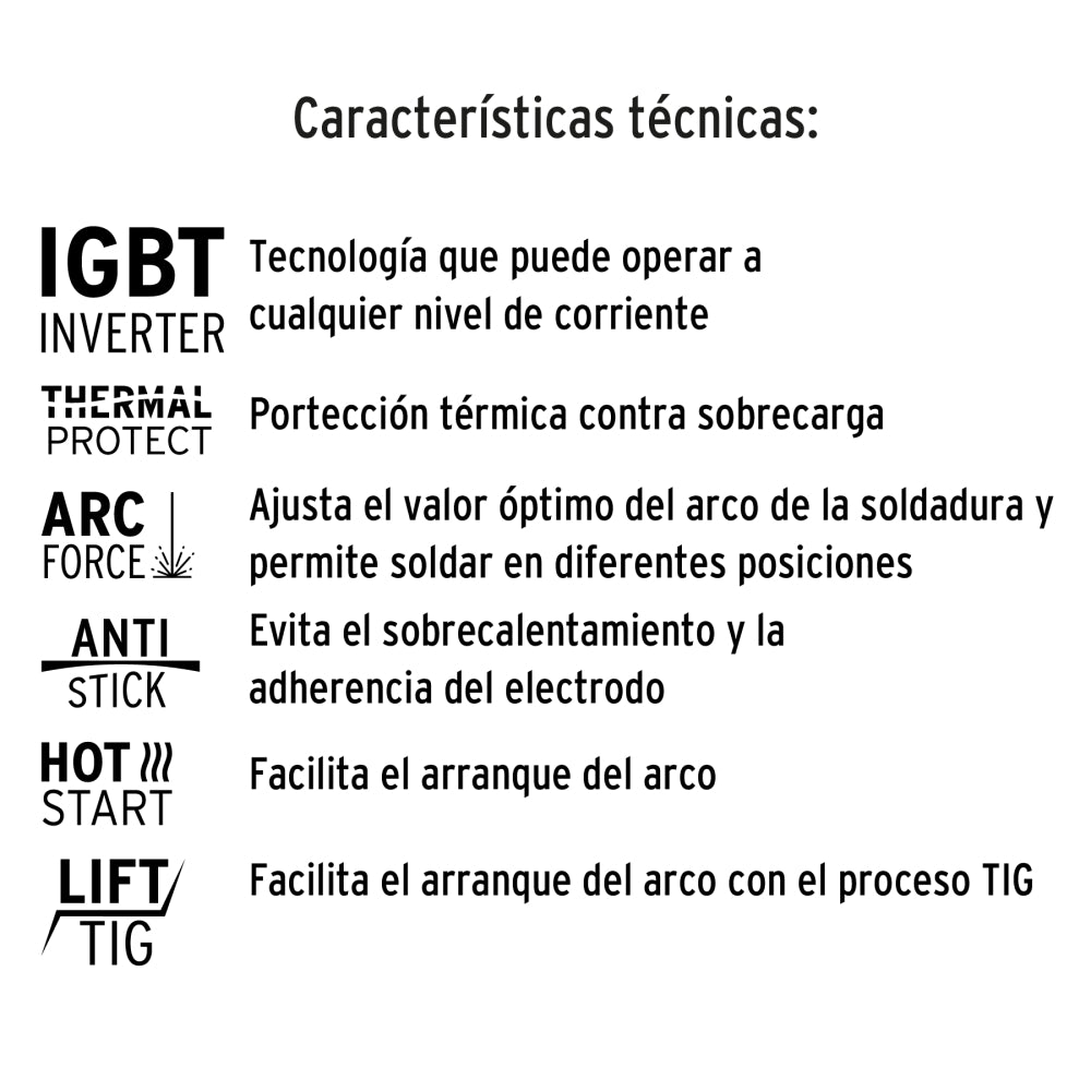 Soldadora inversora 200A, 220V, TRUPER - Código: 13696